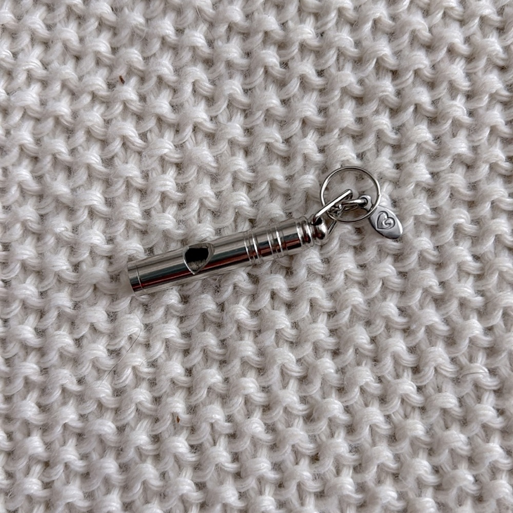 Small whistle keychain